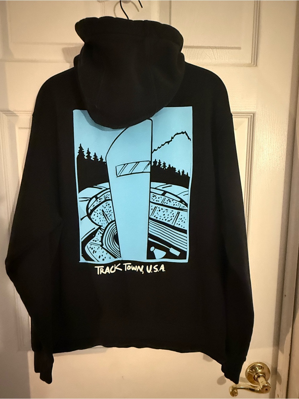Nike $85 Limited Edition Track Town Embroidered Track & Field Pullover Hoodie M - Picture 3 of 3